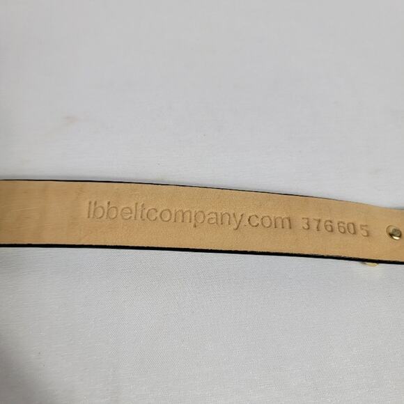 Vintage Golf Belts Women's Italian Leather Sz Small Black & Clear Gold Hardware - Picture 6 of 14